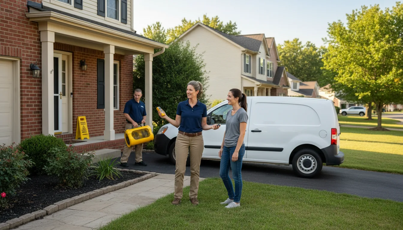 Residential water damage restoration in Whitesville, WV